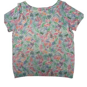 Talbots Plus  Pastel Tropical Lightweight Sweater Blouse Women's X